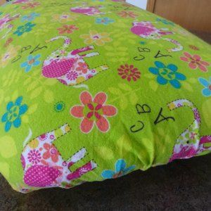 FLORAL ELEPHANTS Handmade Crib/Toddler Sheet